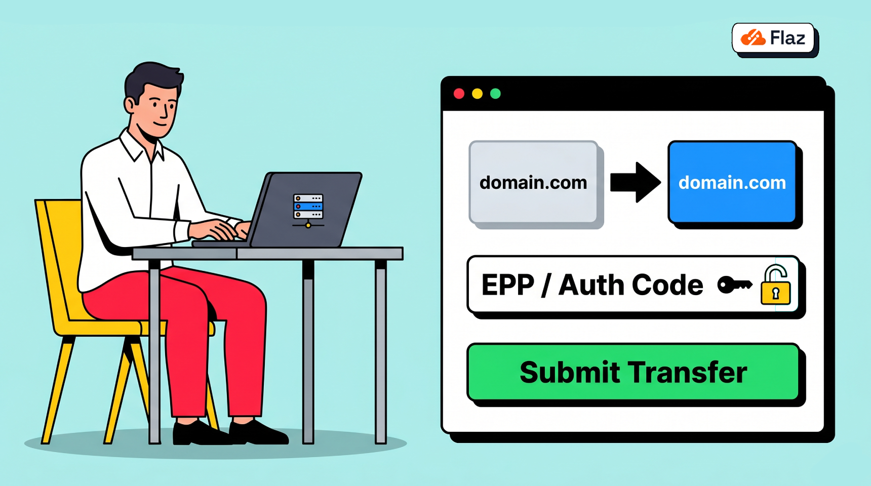 Cara Transfer Domain Masuk ke Flaz Cloud