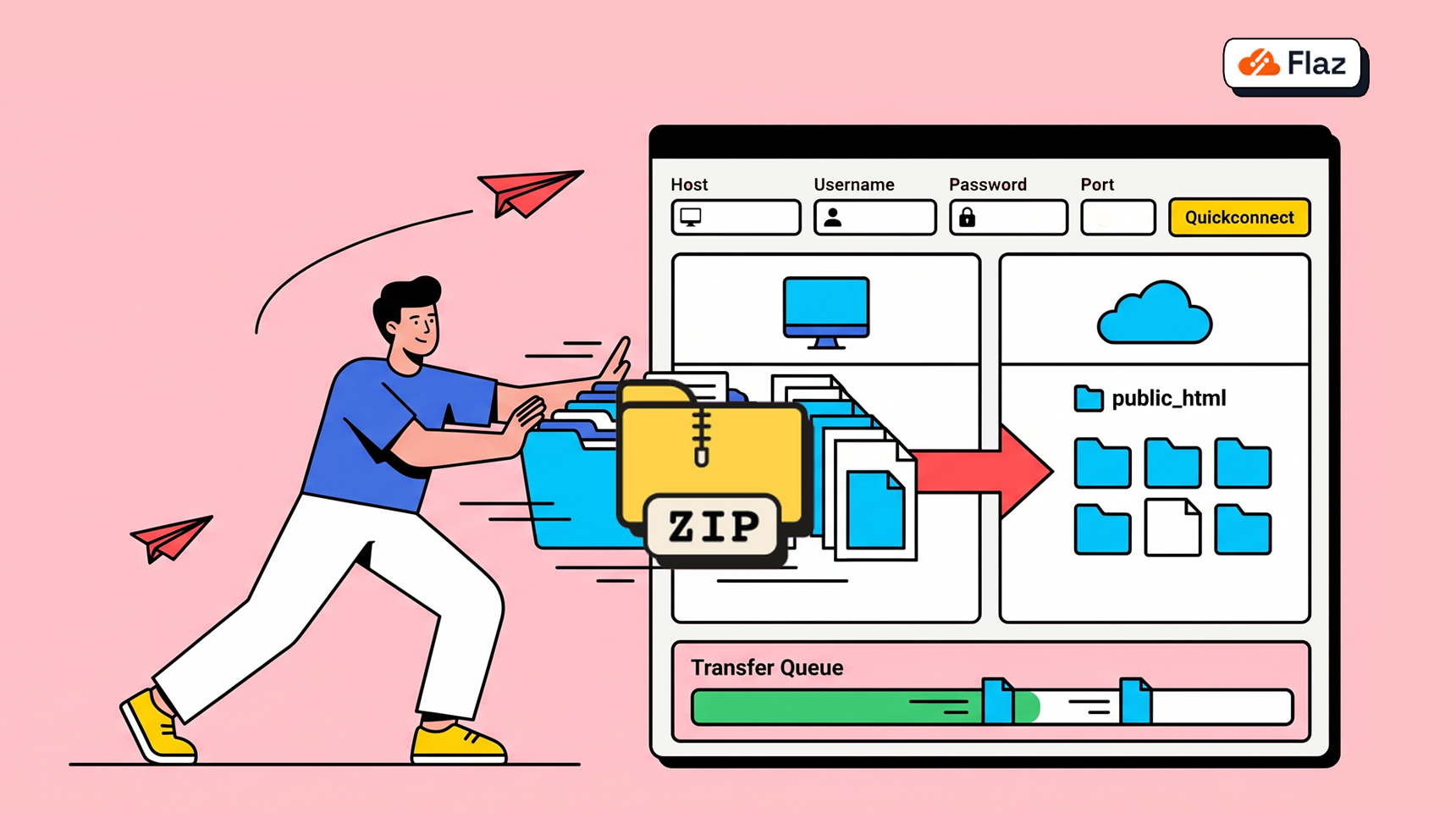 Cara Upload Website via FileZilla
